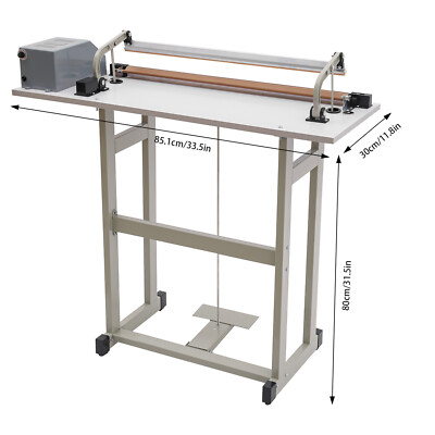 22.83'' Foot Pedal Impulse Sealer heat sealing machine,Plastic Bag sealer AC110V
