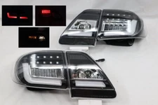 For 2011 2012 2013 Toyota Corolla Altis Black LED Brake Signal Tail Light Pair