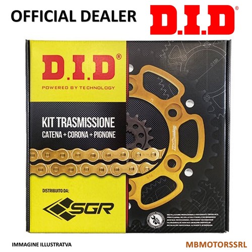 Kit Chaîne Pignon Couronne Renforcé DID 428 HD Pour Yamaha XT125R 2005-2010, Neuf