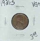 1921-S LINCOLN WHEAT CENT ~VG+~NICE COIN~
