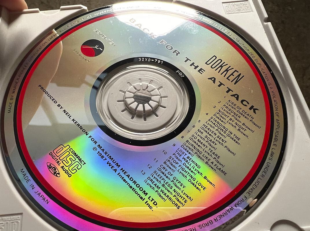 DOKKEN Back For The Attack JAPAN 1st CD 32XD-791 W/OBI 1987 DOKKEN Back For The Attack JAPAN 1st CD 32XD-791 W/OBI 1987