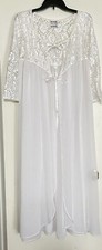 VTG Blanche Lingerie Peignoir Honeymoon Bridal Nightgown  Dressing Robe, Sz S