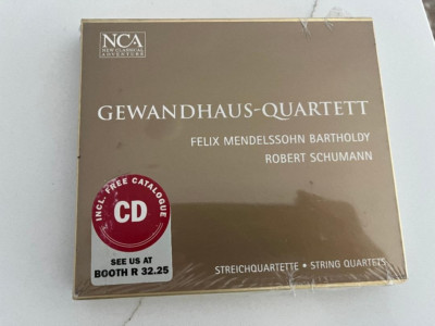 NEW CD: GEWANDHAUS QUARTET MENDELSSOHN BARTHOLDY, SCHUMANN: STRING QUARTETS
