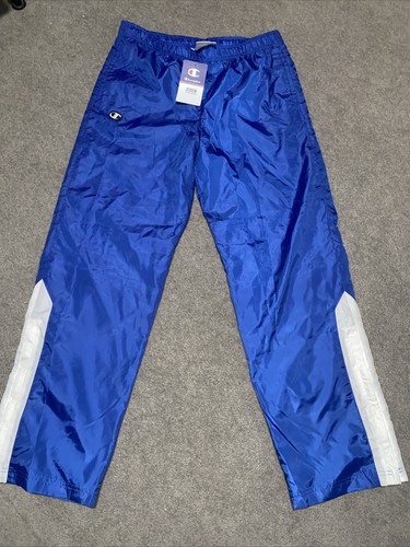 Champion Track pants ladies M blue an white New with Tags