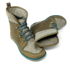 Chaco Barbary Ankle Boot Sandstone Suede Lace Up Shoes For Women's - USA IMPORT