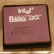 Vintage Intel 486 A80486DX2-66 66 MHz SX911 CPU Tested  Working 21