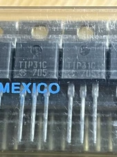 A lot of 10 Motorola TIP31C NPN transistors, TO-220 package rated at 3A at 1000