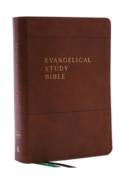 NKJV, Evangelical Study Bible, Leathersoft, Brown, Red Letter, Comfort Print, Hardback, - Image 2