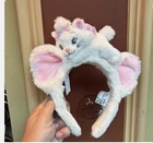 2025 Genuine New Hongkong Disney Marie Cat Plush ear Headband Disneyland