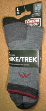 Darn Tough Men's Hiker Micro Crew Midweight Hiking Socks L 10-12 Charcoal
