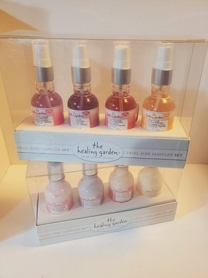 2) The Healing Garden Trial Size Sampler Set Body Lotion & Body