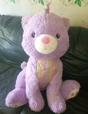JUMBO Purple Kitty Cat Unicorn Stuffed Animal Plush Toy Large Cute Soft Caticorn