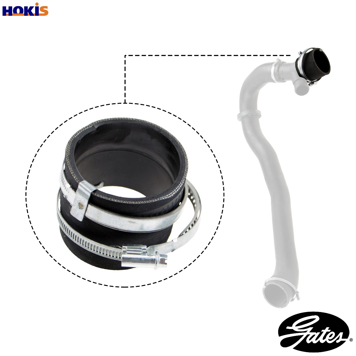 Gates 09-0648 Charge Air Hose Air Supply System Replacement Fits Ford Mondeo - Image 15