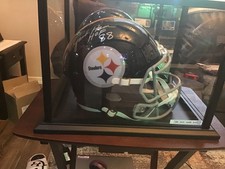 Autographed Jack Hamm Full Size Football Helmet, Pittsburgh Steelers.