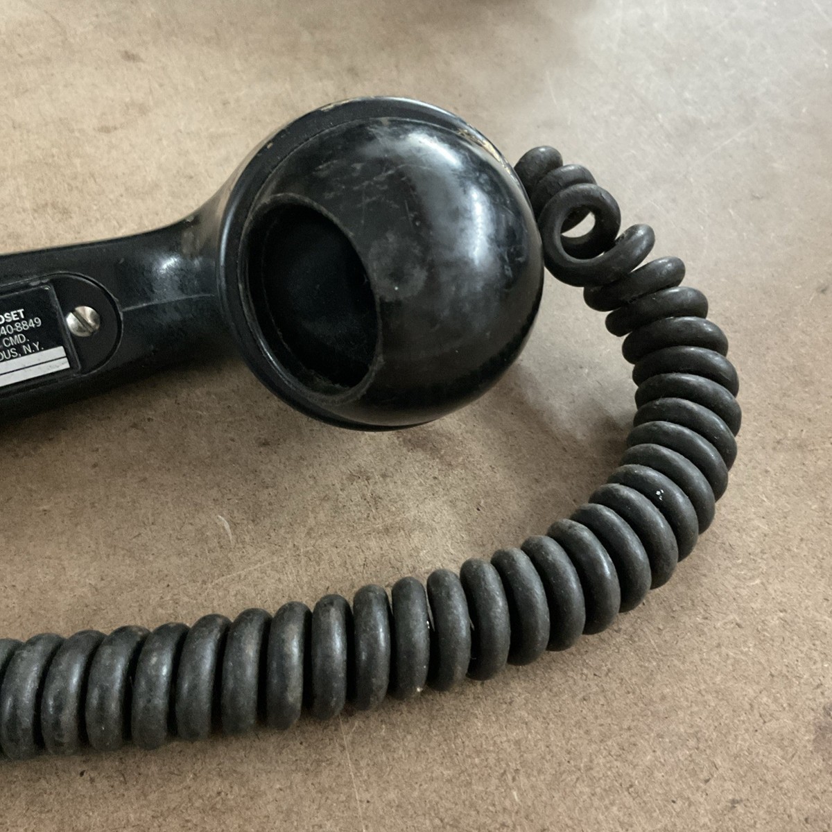 Dynalec Sound Powered Handset Type H-203/U 5965-00-840-8849 | eBay