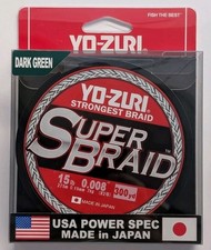 Yo-Zuri Super Braid 15 Lb Test 300 Yard Dark Green