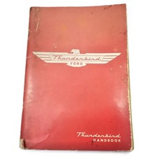 1955 Ford Thunderbird Original Handbook Convertible Automobile Published In 1954