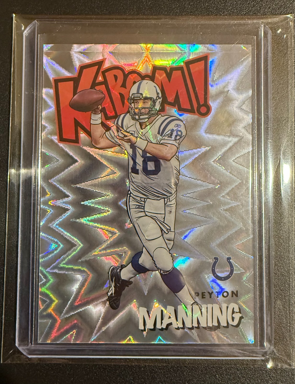 2021 PANINI ABSOLUTE #K30 PEYTON MANNING KABOOM SSP CASE HIT COLTS VERTICAL