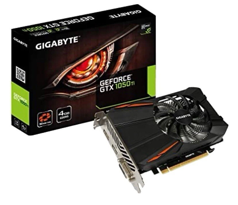 GIGABYTE NVIDIA GeForce GTX 1050 TI 4GB GDDR5 Graphics Card