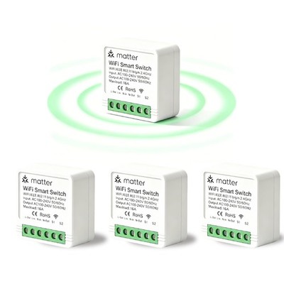 Matter Smart Switch, Smart Light Switch, WiFi Mini DIY Module, eWeLink Web, F...