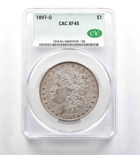 1897-O Morgan Silver Dollar XF45 CAC CACg *7221