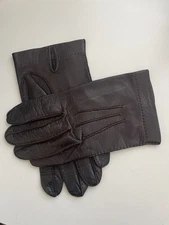 MEN'S ITALIAN DRESS LEATHER GLOVES CLASSIC STYLE BUTTER SOFT UNLINED ITALY
