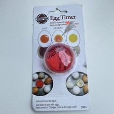 NEW Norpro 5903 Round Egg Timer Color Changin...