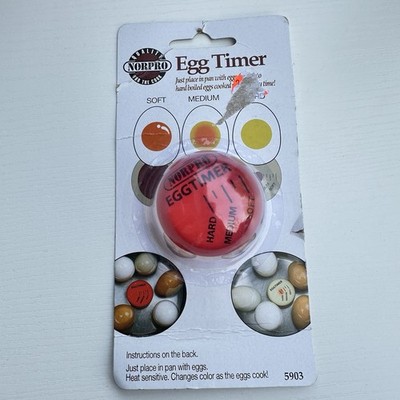 NEW Norpro 5903 Round Egg Timer Color Changing, Perfect Eggs Every Time