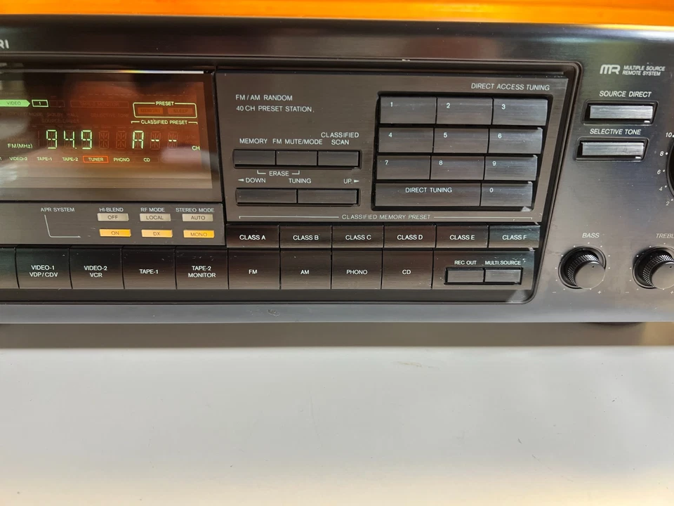 Vintage 1990s 90s Onkyo TX-905 Stereo 2 Channel Receiver Reciever 100W PHONO - Image 3 of 4