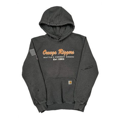 Seattle's Foremost Riggers Carhartt Graphic Hoodie - Small Grey Cotton