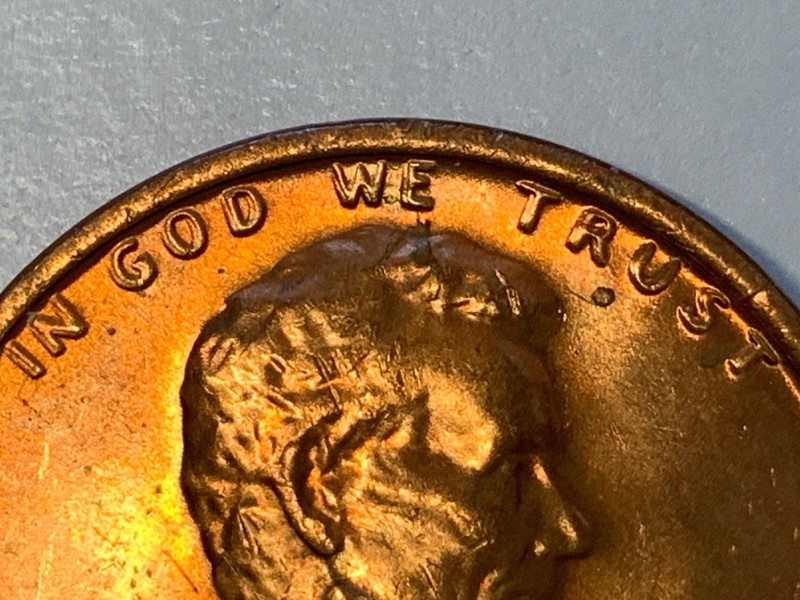 1972 P Lincoln Cent. Doubled die Obverse. FS-108.   BU-Red. Clockwise Rotation.