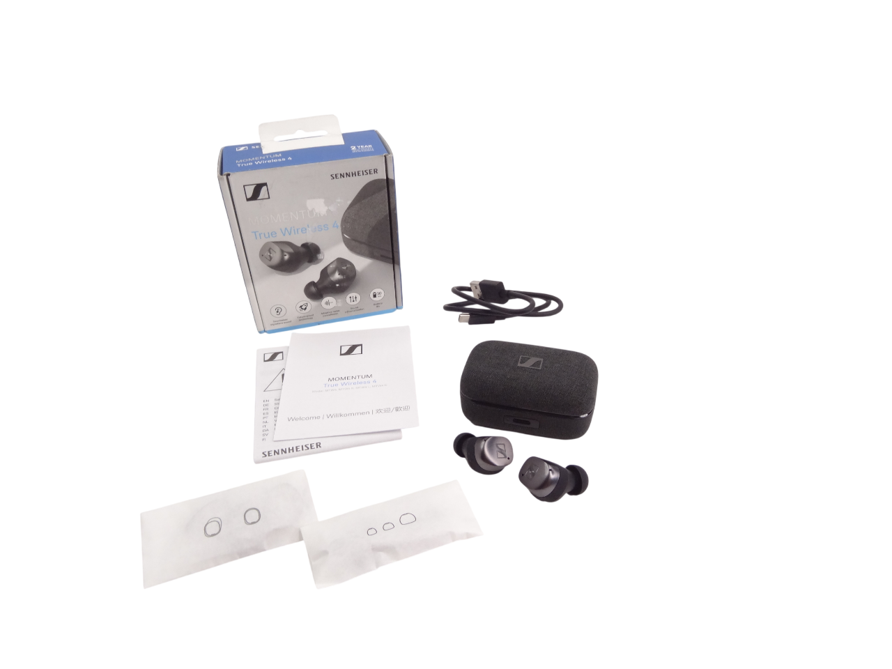 Sennheiser Momentum MTW4 True Wireless 4 Earbuds Blk Graphite