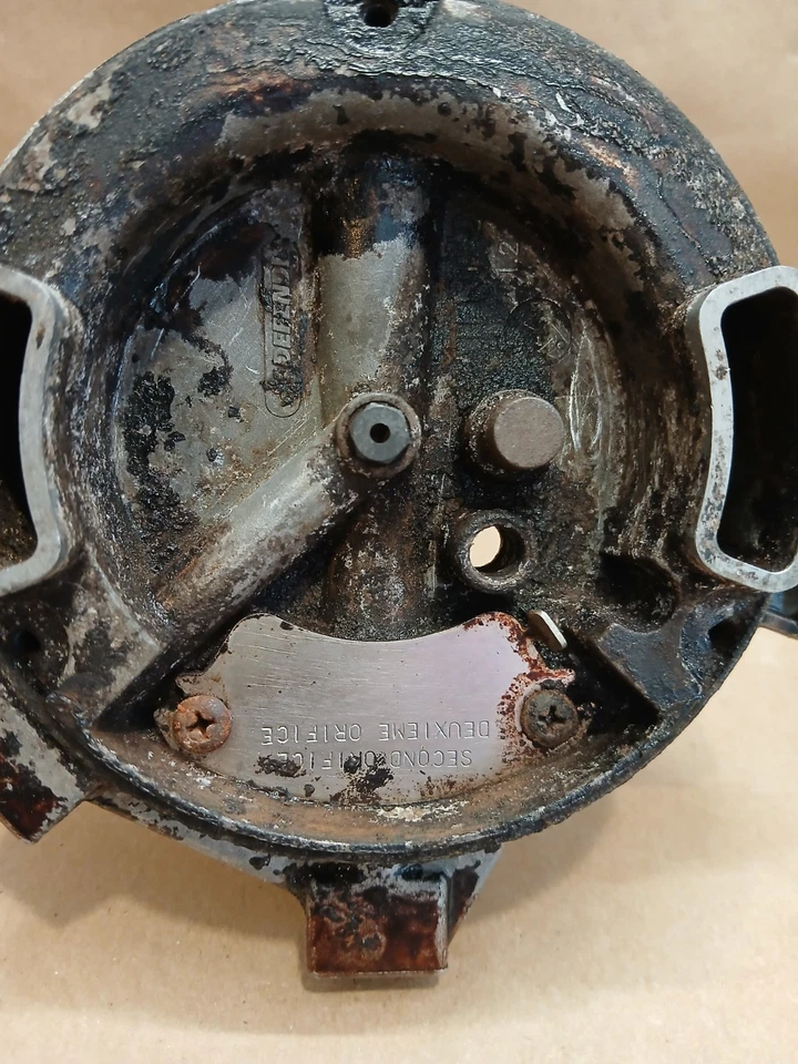 Conjunto base quemador de cocina Dacor OEM original estufa de gas aparato plateado #1725 Foto 4 de 4