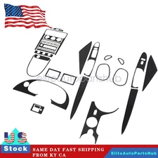 Carbon Fiber Full Interior Cover Trim Kit - 25Pcs, Fits Ford Mustang 2001-2004