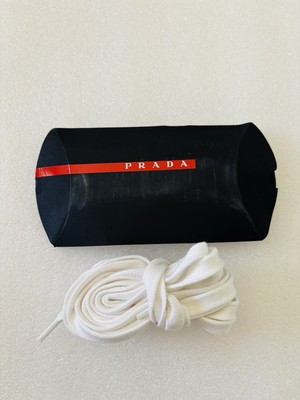 NEW PRADA 1 PAIR / SHOE LACES / COLOR: WHITE LENGHT 59 INCHES APPROX.