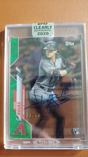 2020 Topps Clearly Authentic Auto Green #/99 Josh Rojas Auto RC Encased