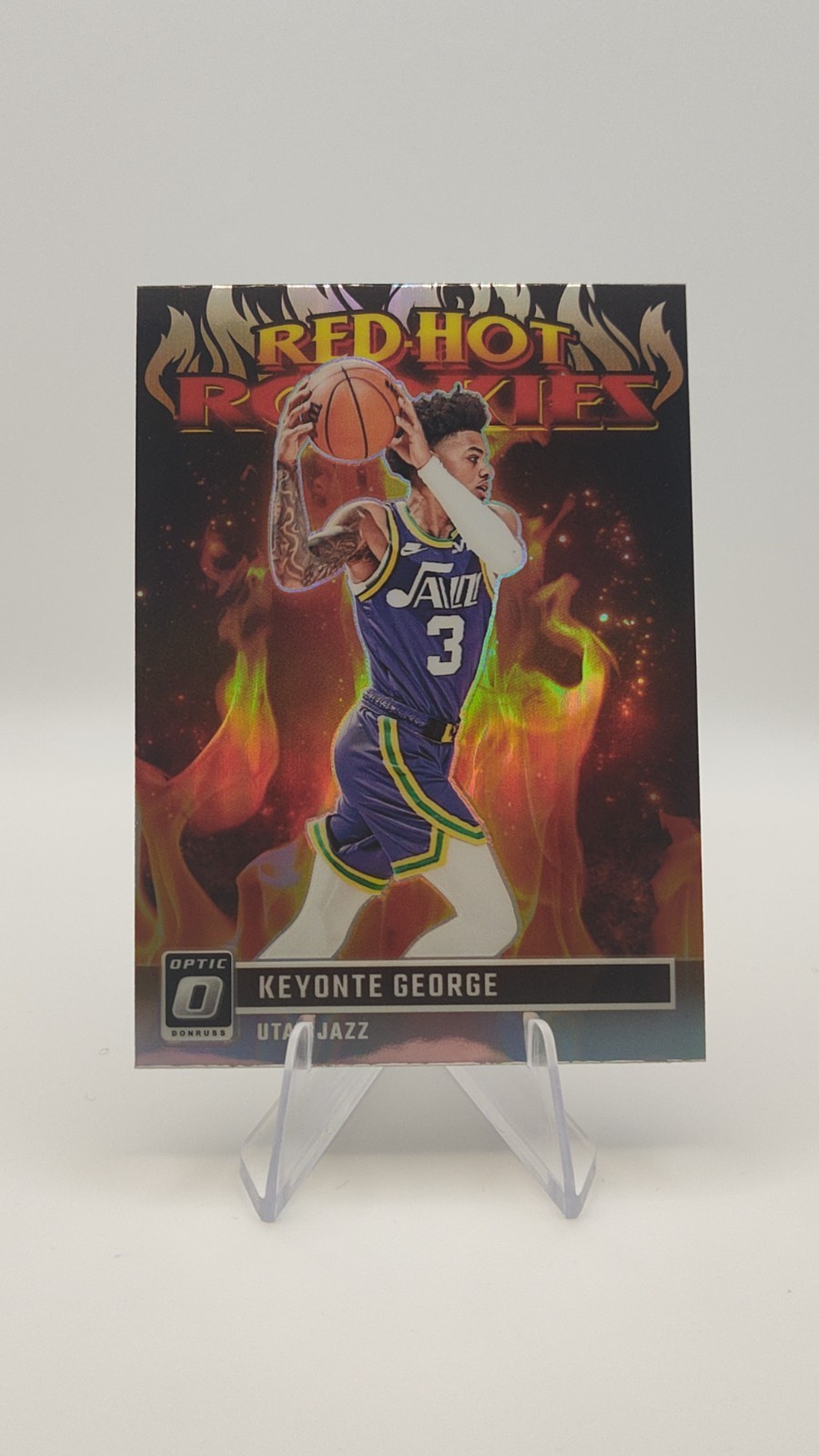 2023-24 Panini Donruss Optic - Red Hot Rookies Keyonte George #4 (RC)