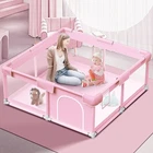 Pink Baby Playpen 50x50 Inches Playpen for Little Princess Play Yards Indoor ...