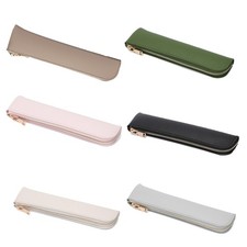 Mini PU Leather Pen Pocket Pen Sleeve Zippered Pen Pouch Gift for Teens Adults