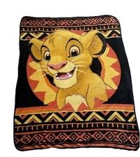 Vintage Northwest Lion King Simba Toddler Fleece Blanket 47" x 37"