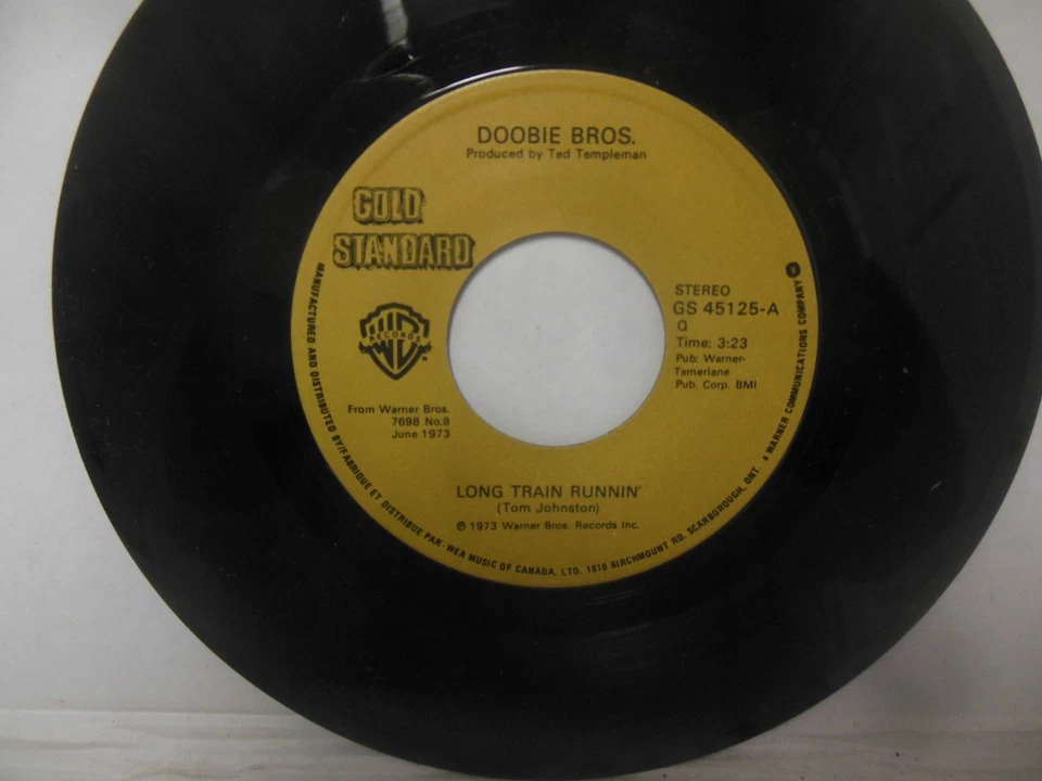 DOOBIE BROS mint 45 rpm JESUS IS JUST ALRIGHT b/w LONG TRAIN RUNNIN' - Image 4 of 4