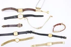 A x10 Vintage Ladies Seiko Gold Tone Quartz Wristwatches Not Tested