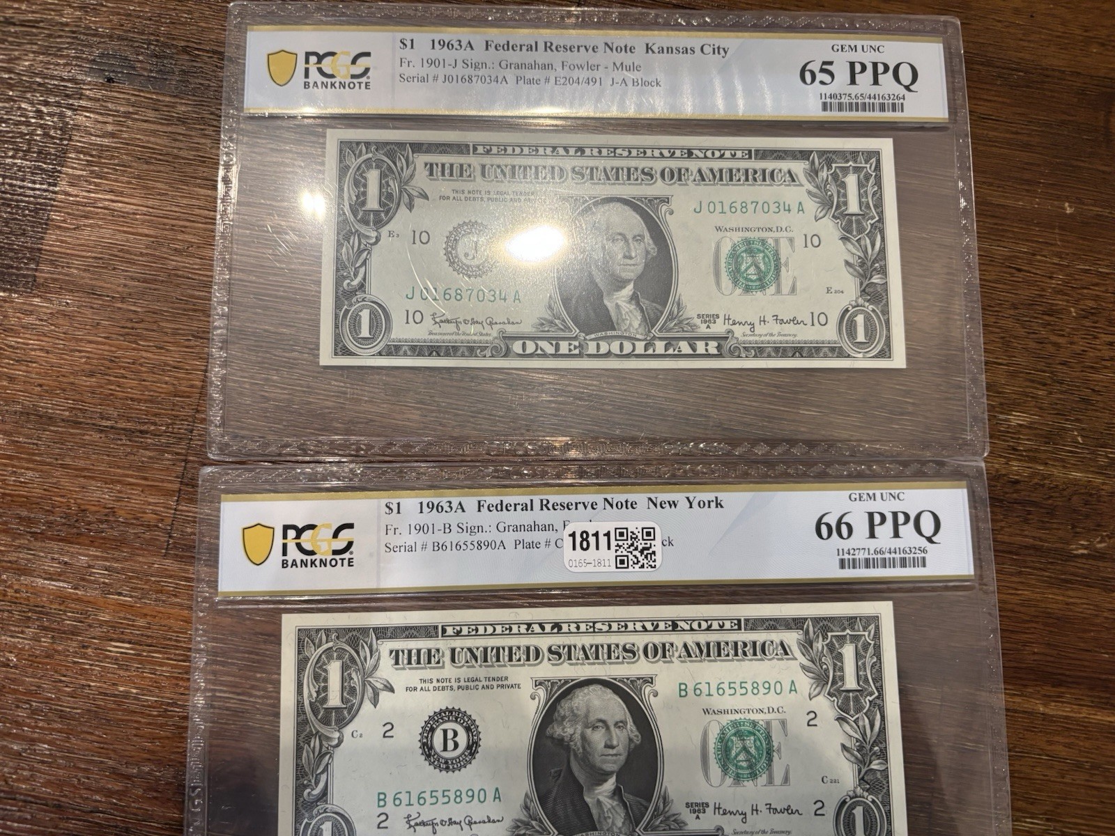 8x PCGS Graded Banknotes Lot – Canada $2 Devil’s Face & US $1 Gem UNC PPQ