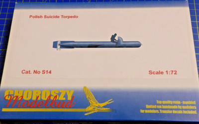 1:72 Choroszy Modelbud S14 Polish Suicide Torpedo  Kleinkampfmittel  sehr SELTEN