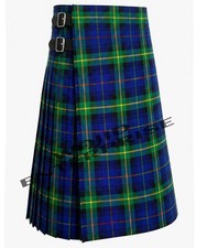 Scottish Handmade Traditional Barnes Ancient Tartan 8 Yard kilt 16 Oz For Men's