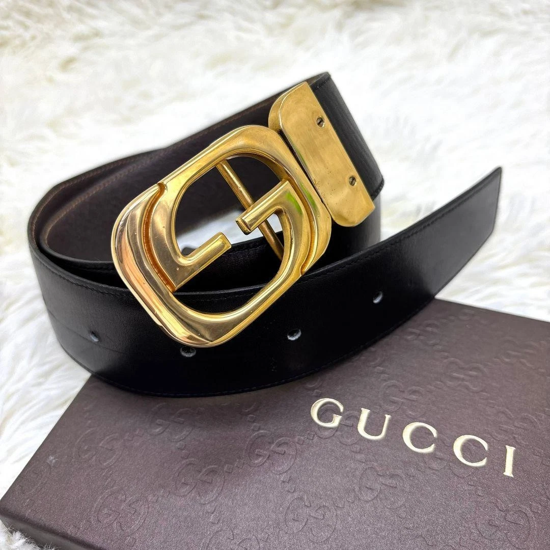 Ceinture réversible GUCCI boucle Gg