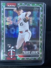 2026 Topps Series 1 Travis Adams Spring Training #149 Green /99 RC  Twins