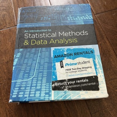 An Introduction to Statistical Methods and Data Analysis - Hardcover Acceptable