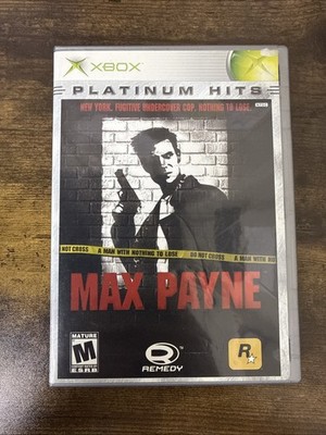 Max Payne Microsoft Xbox 2001 Platinum Hits Complete