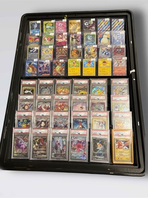 pokemon card vendor display case Sports Trade Show Table Top Case for Trading Card Custom Card Holders for Better
